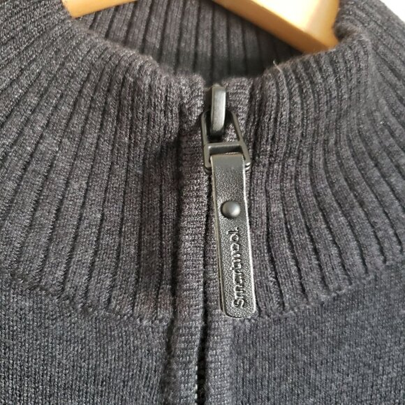 Smartwool Sparwood 1/2 Zip Mock Neck Sweater Heather Grey Wool Blend Men's Small - Picture 6 of 11